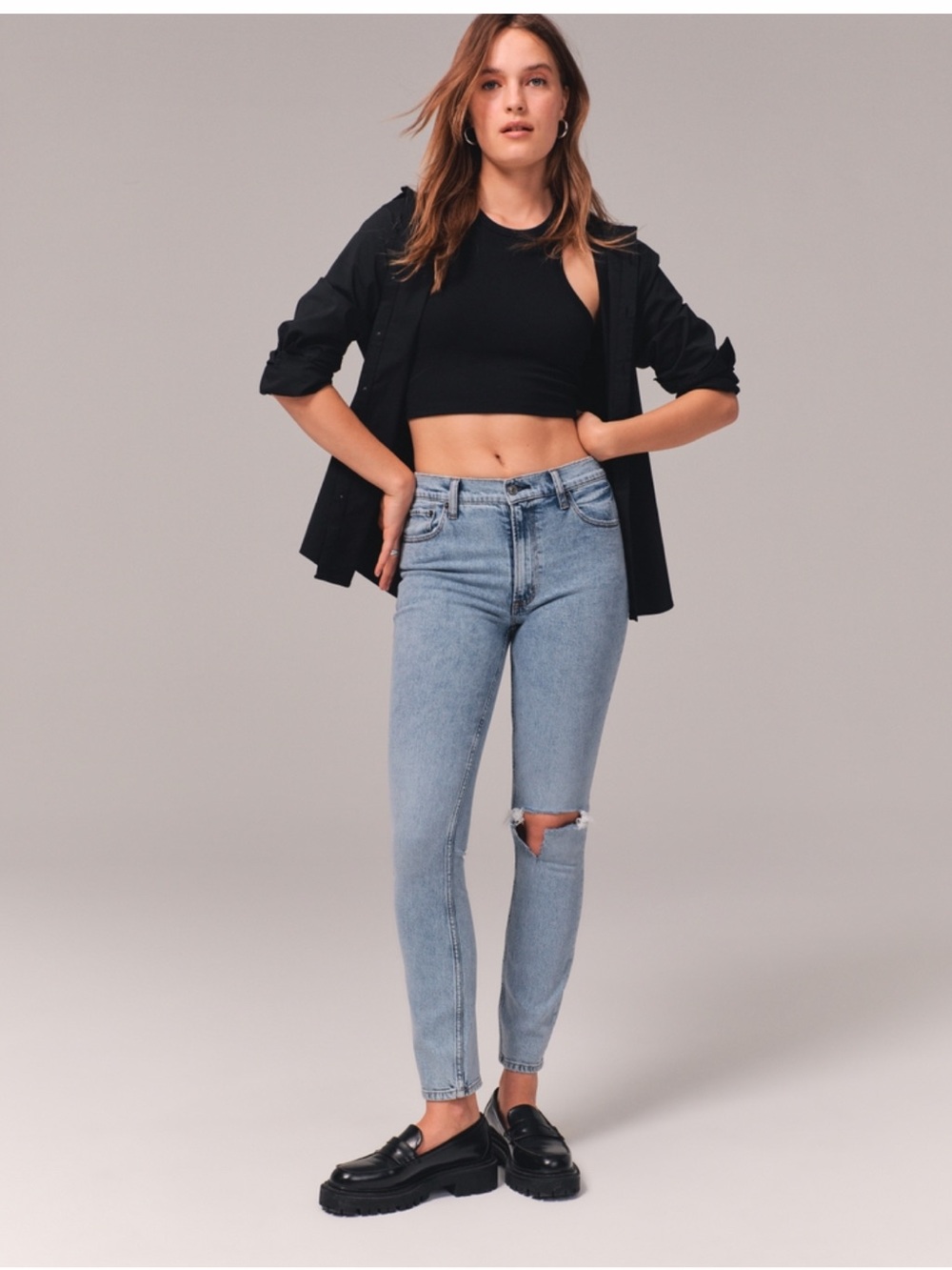 Abercrombie & Fitch High-Rise Jeans 26 Short